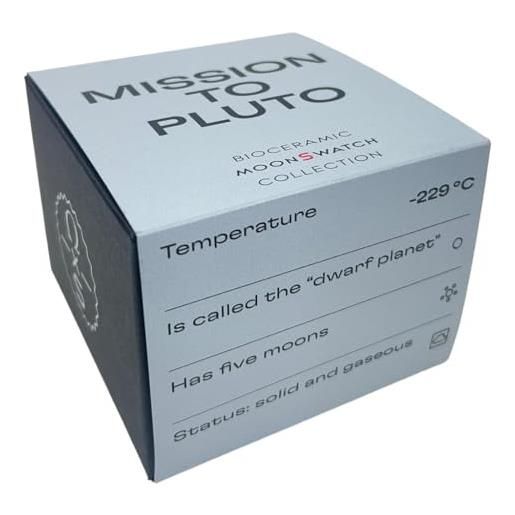 ALE E COMMERCE orologio da polso moonswatch realizzato per omega x swatch mission to pluto in bioceramica