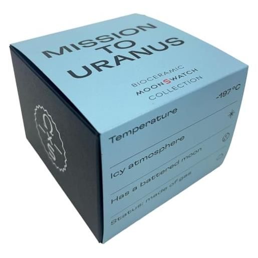 ALE E COMMERCE orologio da polso moonswatch realizzato per omega x swatch mission to uranus in bioceramica