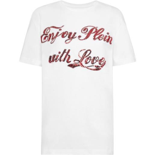 Philipp Plein t-shirt con stampa - bianco