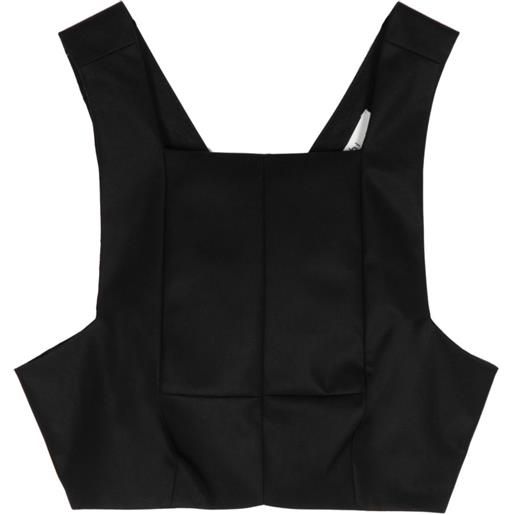 Tibi canotta con scollo squadrato - nero