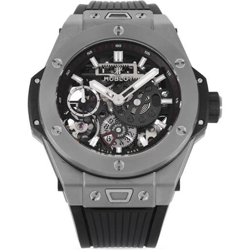 Hublot - orologio big bang 45mm pre-owned 2019 - unisex - gomma/plexiglas/titanio - taglia unica - nero