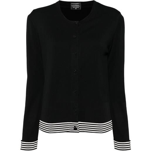 CHANEL Pre-Owned - set top e giacca 1998 - donna - cotone/cotone - 40 - nero