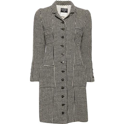 CHANEL Pre-Owned - cappotto monopetto 1996 - donna - lana/poliammide/seta - 36 - bianco