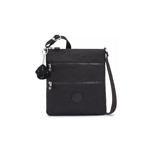 Kipling kipling keiko, borsa a tracolla unisex-adulto, nero nero, 8l x 9 h x 1.25 d