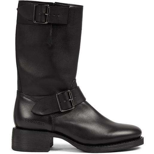 DSQUARED2 stivali con logo - nero