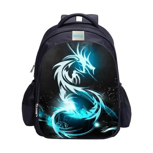 MATMO - zaino per bambini, motivo: dinosauro, per la scuola, one_size