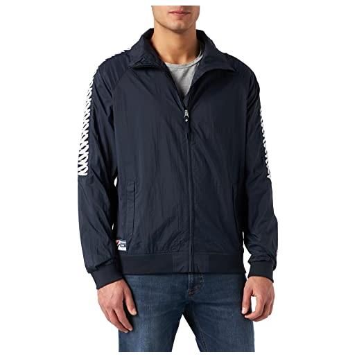 Superdry non hooded track wind runner giacca a vento, navy scuro, m uomo