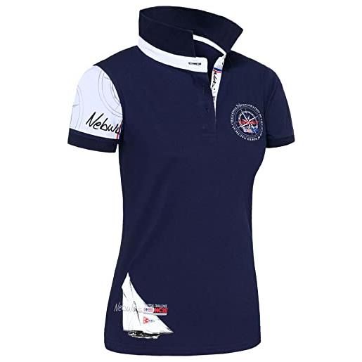 Nebulus polo poloshirt deep-blau blu scuro l