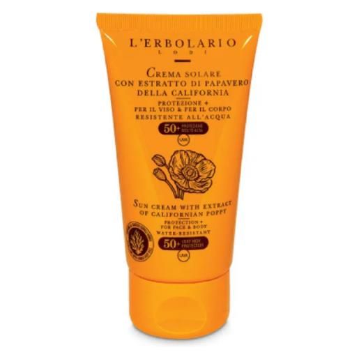 L'erbolario crema solare viso e corpo spf50+ travel size 75 ml