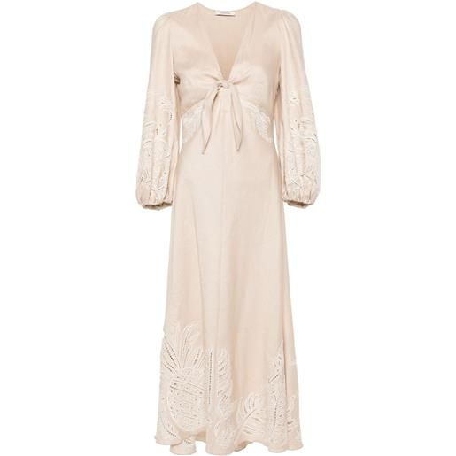 Dorothee Schumacher abito con ricamo - toni neutri
