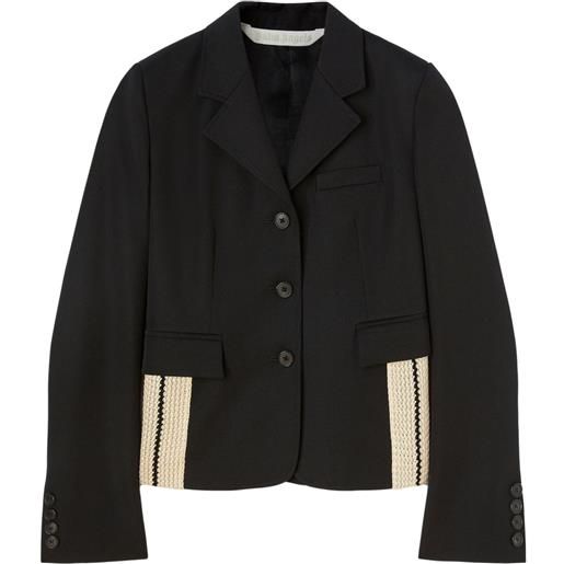 Palm Angels blazer con decorazione - nero