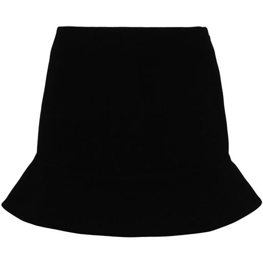 Kimhekim minigonna con ruches - nero