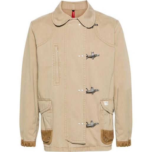 Fay giacca 4 gancini - toni neutri