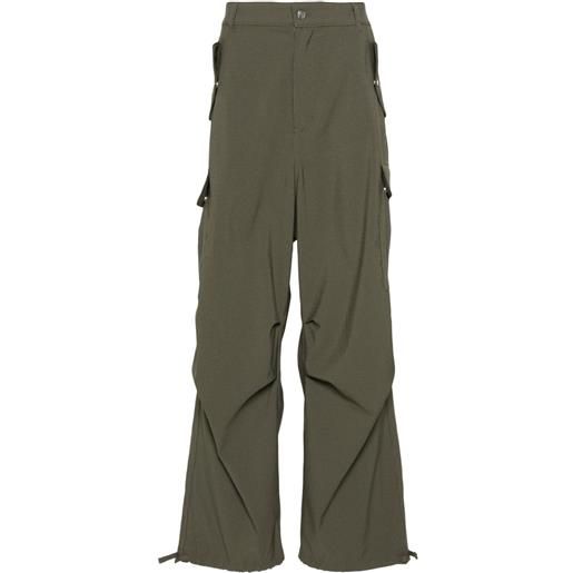 RHUDE cargo dritti gessati - verde