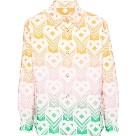 Casablanca giacca-camicia - giallo