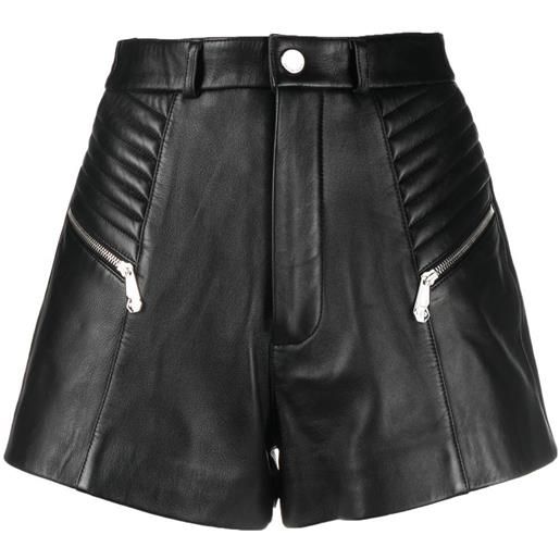 Philipp Plein shorts con zip - nero