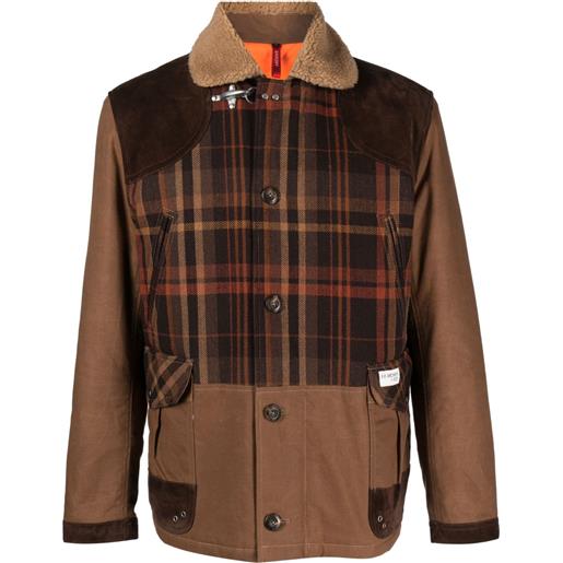 Fay giacca a quadri - marrone