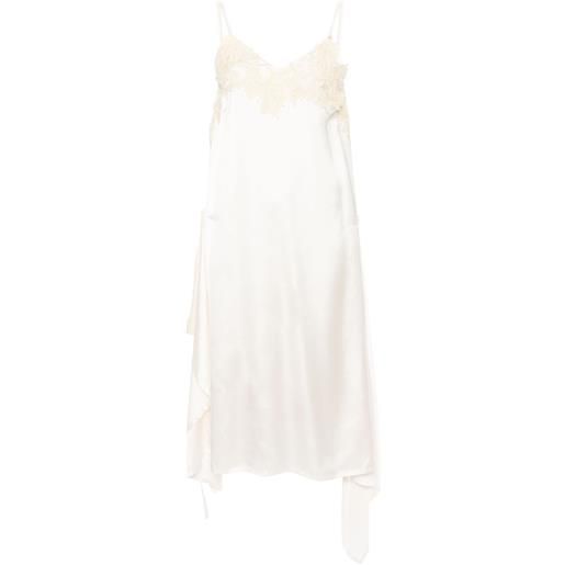 Plan C abito in pizzo a fiori - toni neutri