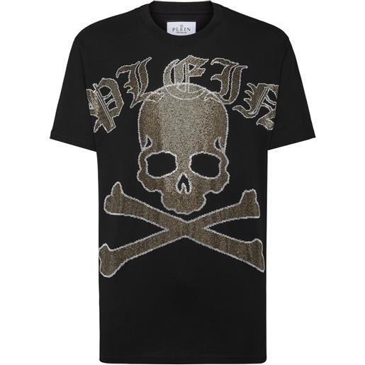 Philipp Plein t-shirt gothic plein strass - nero