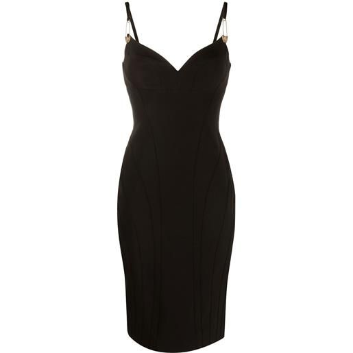 Philipp Plein abito midi con design cut-out - nero