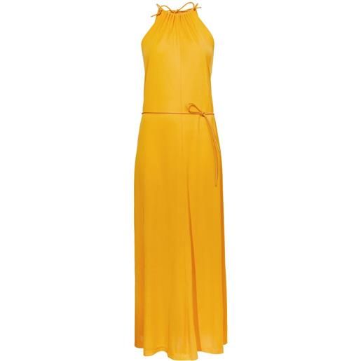 Proenza Schouler White Label abito lungo con scollo all'americana - giallo