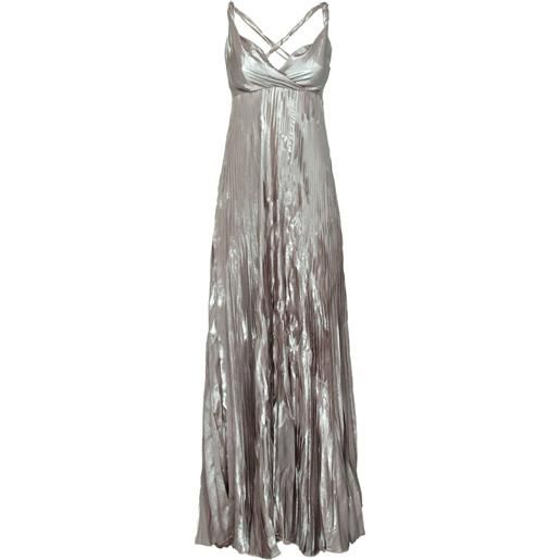 Abito Estivo Lungo Donna Con Spalline Sottili - Maxi Vestito Elegante Per Cerimonie, Matrimoni - Foto 4