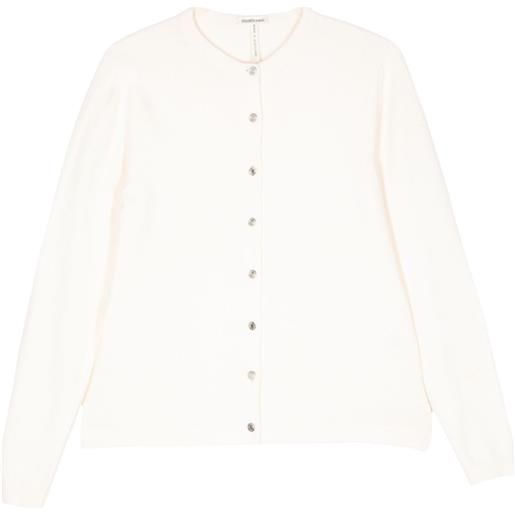 Hermès Pre-Owned - cardigan con bottoni anni '90-2000 - donna - cashmere - taglia unica - bianco