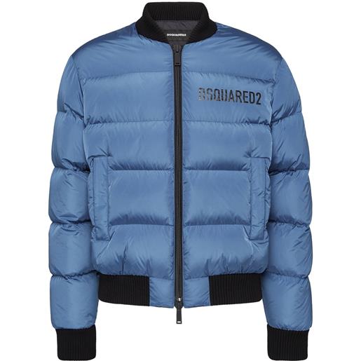DSQUARED2 piumino con stampa - blu