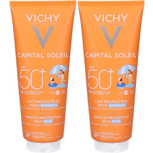 Vichy (L'Oreal Italia SpA) vichy capital soleil latte solare delicato per bambini spf50+ 300ml set da 2 2x300 ml