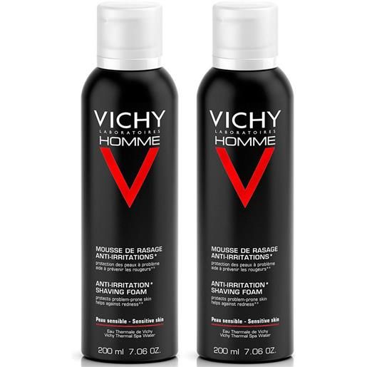 Vichy (L'Oreal Italia SpA) vichy schiuma da barba set 2 2x200 ml barba