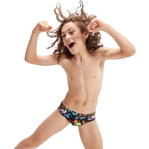 SPEEDO boys 6.5cm digital allover brief costume slip bambino