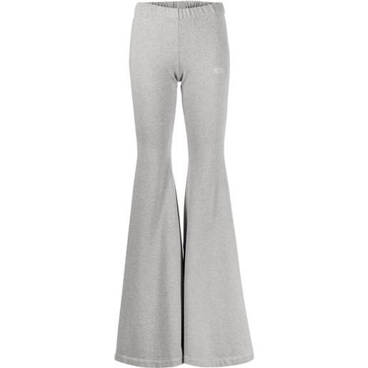 VETEMENTS leggings svasati con stampa - grigio