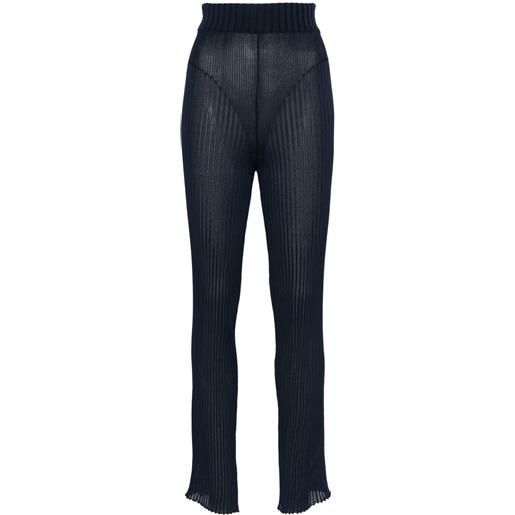 Henrik Vibskov leggings bell a vita alta - blu