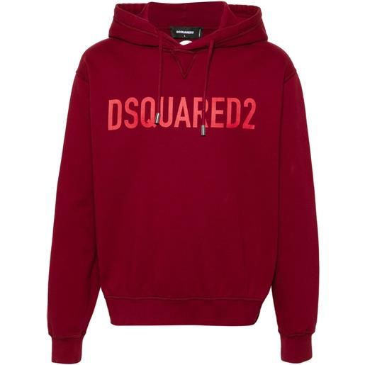 DSQUARED2 felpa cool fit con stampa - rosso