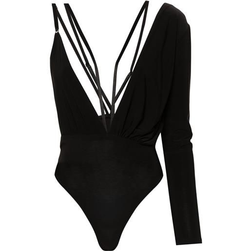 Alchemy body con scollo a v x lia aram - nero