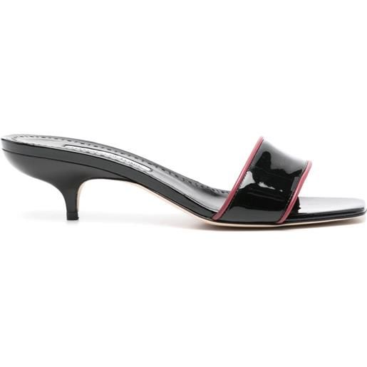 Manolo Blahnik sandali hemalmu in pelle 50mm - nero