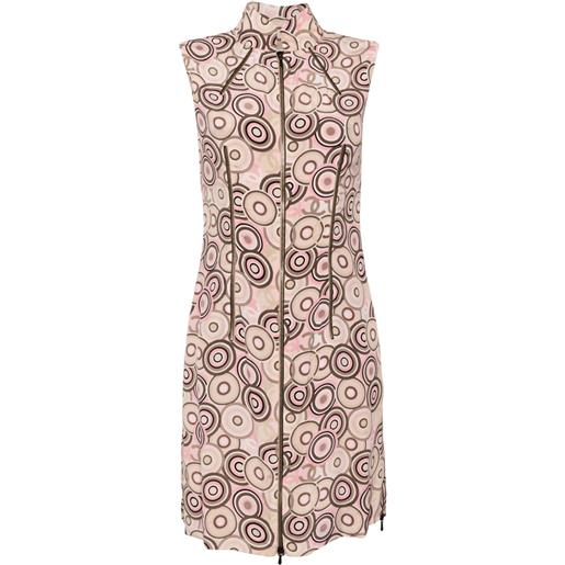 CHANEL Pre-Owned - abito con stampa geometrica 2001 - donna - seta/seta - taglia unica - rosa