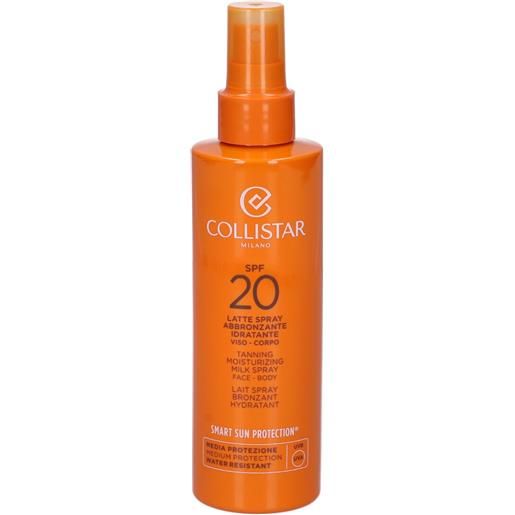 Collistar latte spray abbronzante idratante spf20 200 ml
