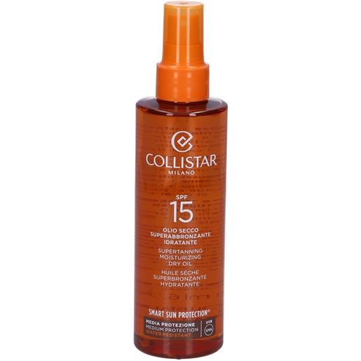 Collistar olio secco superabbronzante idratante spf15 200 ml per la pelle