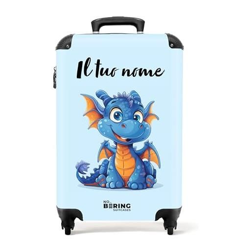Valigia Per Bambini NoBoringSuitcases.com - Trolley 10 Kg, 55x40x20 Cm, Personalizzabile (Design Footballeur) - Foto 9