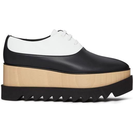 Stella McCartney stringate elyse con plateau - nero