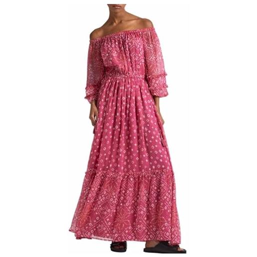 Pepe Jeans marlene, vestito donna, rosa (english rose pink), s