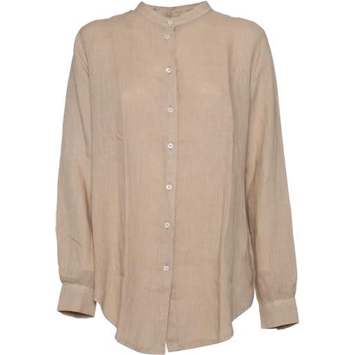 Fay camicia beige in lino