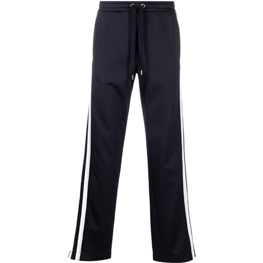 Valentino Garavani Pre-Owned - pantaloni sportivi con applicazione vlogo signature - uomo - cotone/poliammide/cotone/poliestere - s - blu