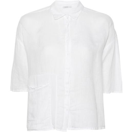 Transit camicia con maniche a spalla bassa - bianco
