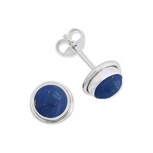 Orecchini Pendenti A Goccia In Lapislazzuli E Argento 925 – Unique Gems, 3 Carati, Ipoallergenici, 4.2 Cm