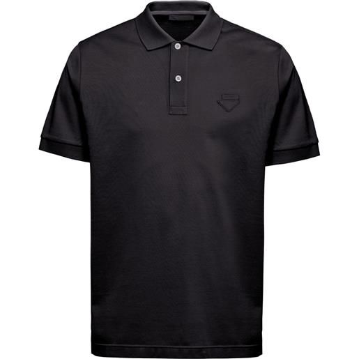 Prada polo a maniche corte - nero