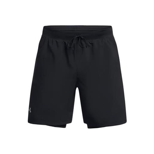 Under Armour uomo ua launch 7'' 2-in-1 short, pantaloncini palestra uomo, shorts uomo elasticizzati in 4 direzioni, pantaloncini uomo sportivi comodi e traspiranti