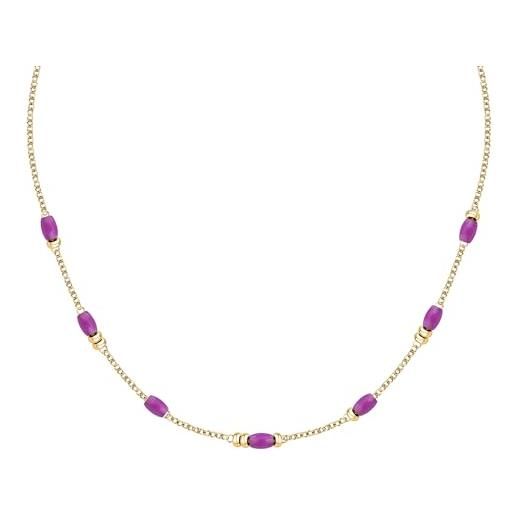 Morellato collana donna in acciaio, perle, collezione colori summer, regalo mamma