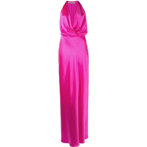 Michelle Mason abito da sera con scollo all'americana - rosa